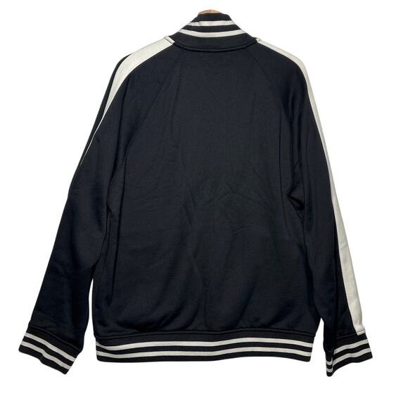 Polo Ralph Lauren Men’s XL Track Jacket Black Stripes Crest Logo Two-Way Zip - Picture 8 of 13